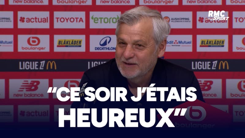 Lille 3-0 Lens : "Ce soir j'étais heureux, tout simplement" confie Genesio