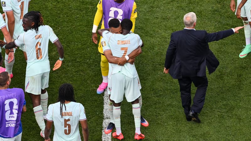France-Maroc: la vidéo des deux buts en six minutes de Mbappé et Dembélé pour délivrer les Bleus