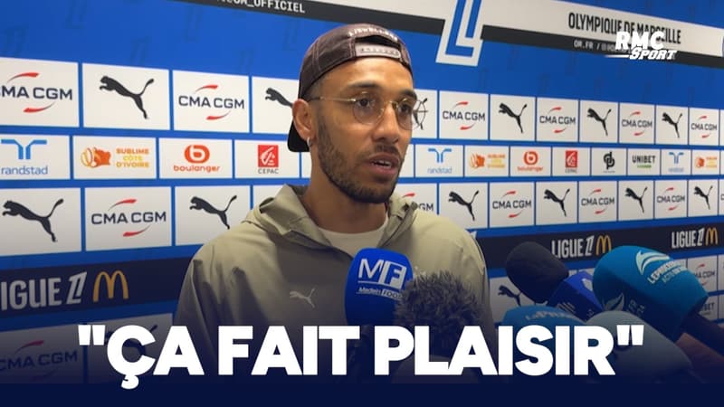 OM 3-1 Metz : "ça fait énormément plaisir", Aubameyang remercie Beye pour son soutien