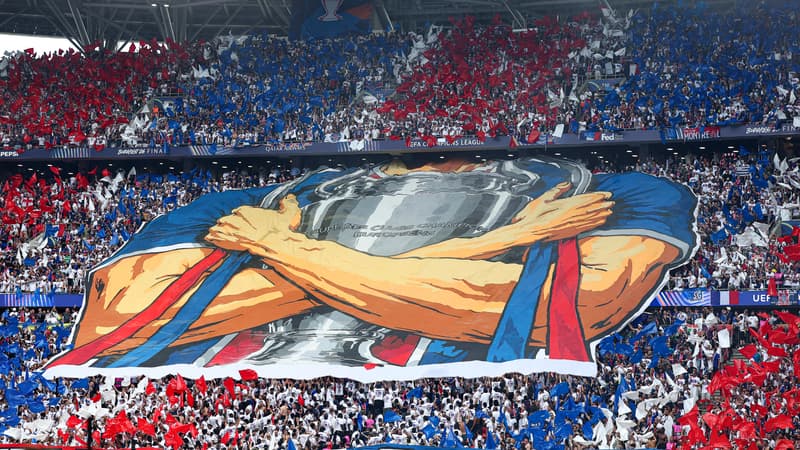 PSG-Arsenal: l'incroyable tifo des supporters parisiens avant le coup d'envoi de la finale de Ligue des champion