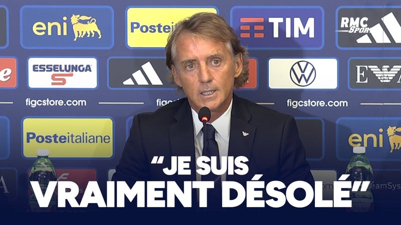Italie : "Comme quand tu perds la femme de ta vie", les excuses du nouveau sélectionneur Mancini après son départ il y a 3 ans