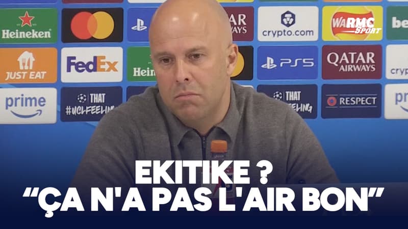 Liverpool 0-2 PSG : “Pour Ekitike ça n'a pas l'air bon, c'est clair”, avoue Slot