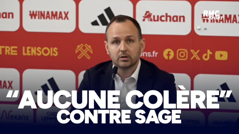 Lens : "Pas de colère" contre Pierre Sage assure Benjamin Parrot