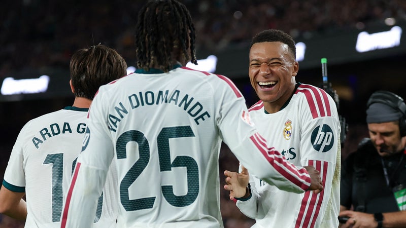 Barça-Real Madrid: le Real remporte le Clasico grâce à un doublé de Mbappé, la Liga totalement relancée