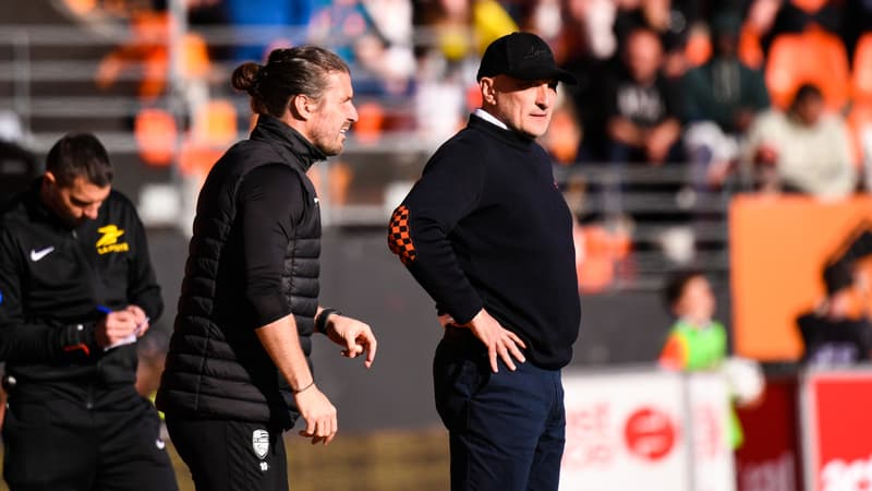Lorient: l'entraîneur Olivier Pantaloni et son adjoint Yannick Cahuzac devraient partir cet été