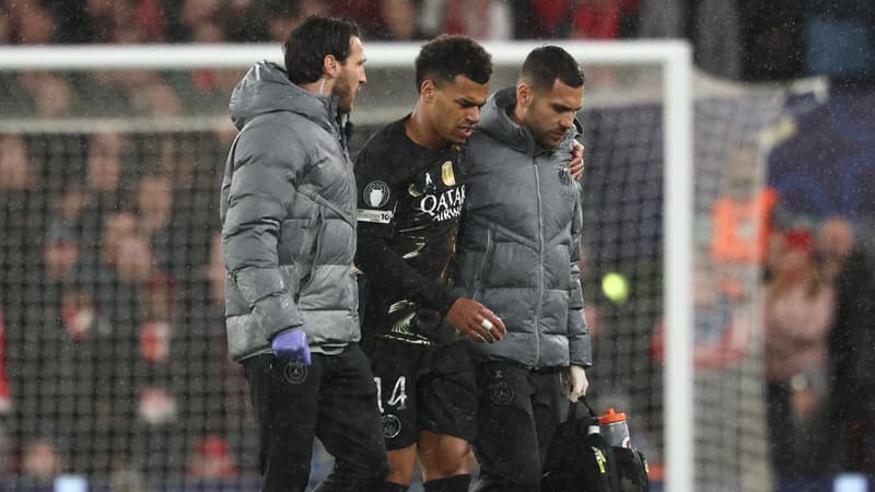 Liverpool-PSG: les blessures de Nuno Mendes et Doué, le point noir de la belle soirée des Parisiens à Anfield