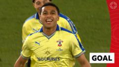 Charles marque le vainqueur tardif alors que Southampton bat Arsenal