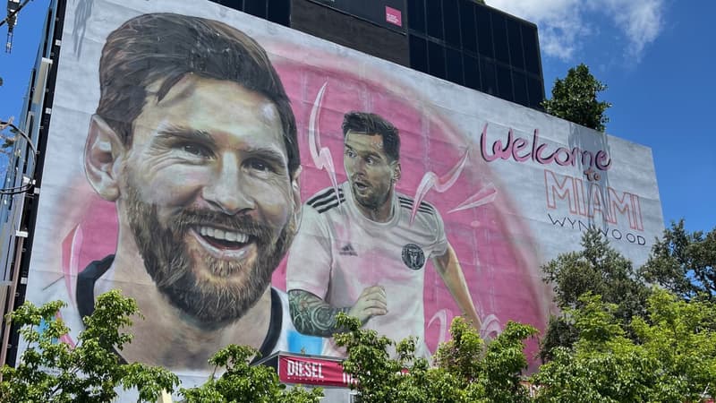 Coupe du monde 2026: à Miami, Messi s’affiche en grand et en peinture sur les murs de la ville