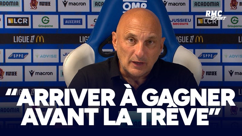 Auxerre 1-0 Nice : "Arriver à gagner un match avant la trêve", espère Pantaloni
