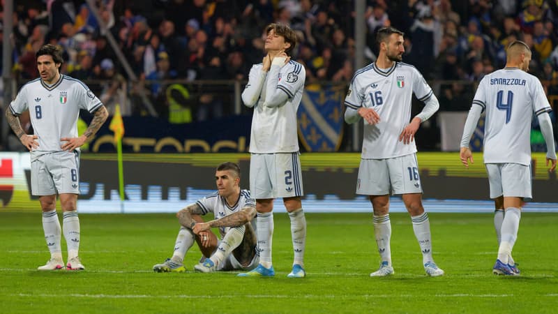 Bosnie-Italie: les images de la détresse des Italiens, privés de Coupe du monde pour la troisième fois consécutive