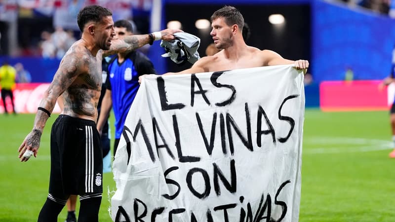 Angleterre-Argentine: "Les Malouines sont argentines", des joueurs argentins sanctionnés après une banderole polémique?