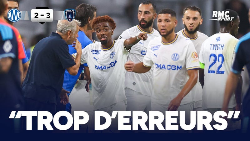 OM 2-3 Paris FC : "On a manqué de discernement" regrette Genesio