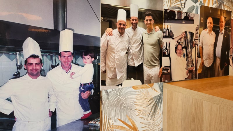 Pâtes aux fruits de mer, grands vins italiens et photos de Zidane: on a mangé chez le nouveau chef des Bleus