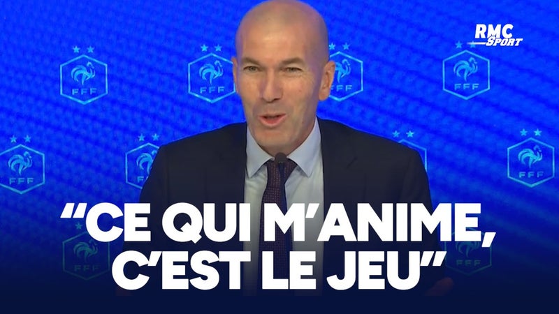 Équipe de France : "Ce qui m'anime, c'est le jeu, aller marquer des buts" souligne Zidane