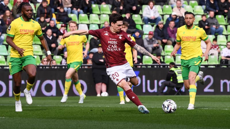 DIRECT. Metz-Nantes : réduits à 10, les Canaris sauvés par un grand Lopes