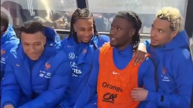 Colombie-France: la petite séquence marrante avec Camavinga et Ekitike chassés du banc de touche des Bleus