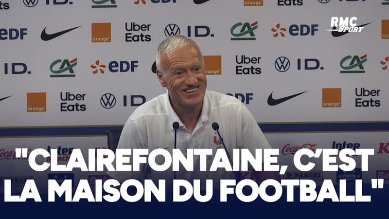"Clairefontaine, c'est la maison du football", confie Didier Deschamps
