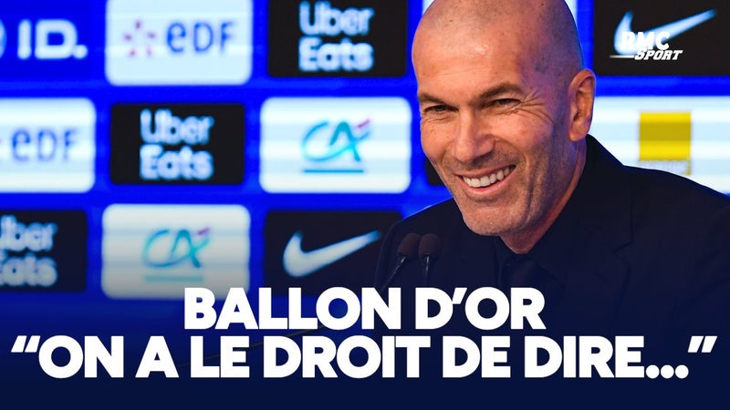 Ballon d'Or : "Je ne siffle pas la fin de la récréation" Zidane ne fait pas une fixation