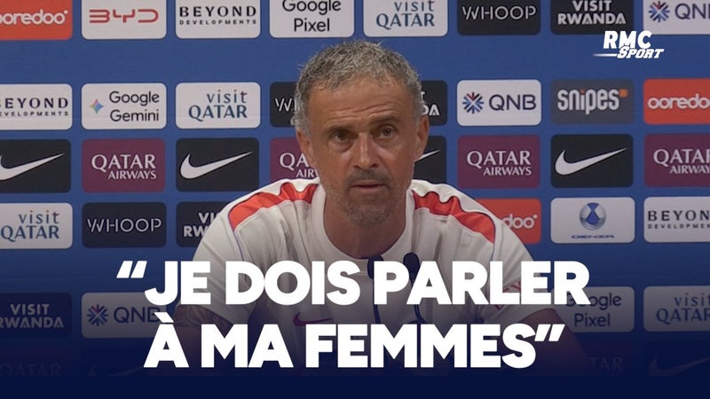 Lens-PSG : La compo ? "Je dois parler à ma femme" plaisante Luis Enrique