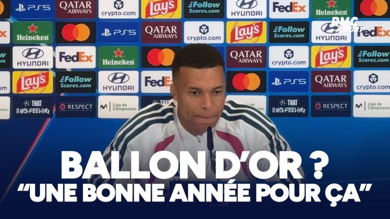 Real Madrid : Gagner le Ballon d'or, "j'ai la sensation que c'est une bonne année pour ça", clame Mbappé