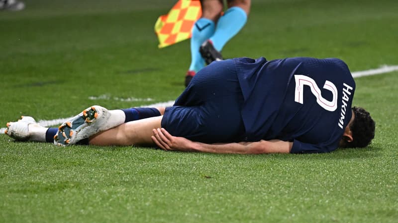 PSG-Bayern: inquiétude pour Achraf Hakimi, blessé en fin de match à huit jours du match retour