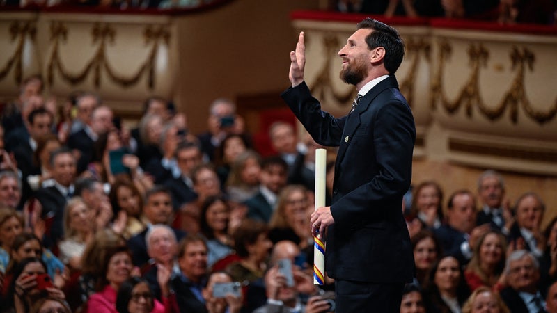 Un trophée de plus pour Messi, mis à l'honneur en Espagne avec un prix prestigieux