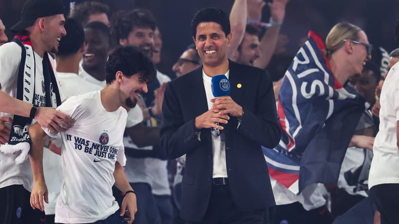 "Le PSG, c'est le club de toute la France, pas seulement de Paris": le message de Nasser Al-Khelaïfi après le nouveau sacre en Ligue des champions