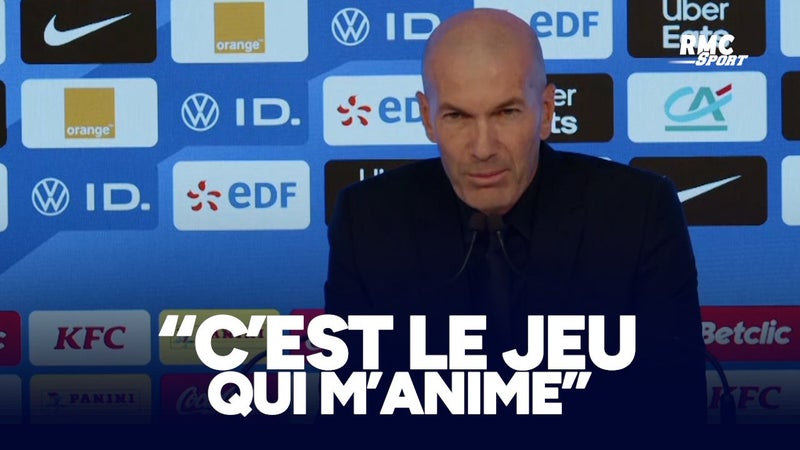Équipe de France : "C'est le jeu qui m'anime" promet Zidane