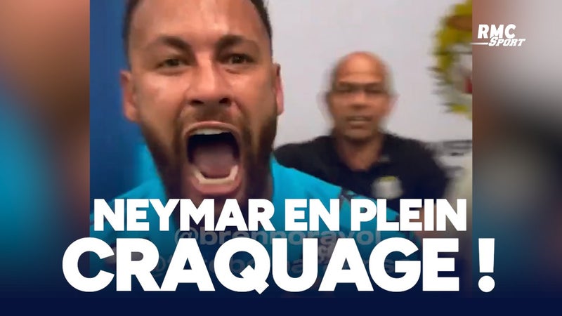 Danse insolite, chambrage et insultes... le gros craquage de Neymar après une victoire de Santos !