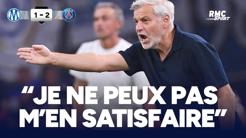 OM 1-2 PSG : "J'en ai marre de répéter les mêmes choses" Genesio irrité