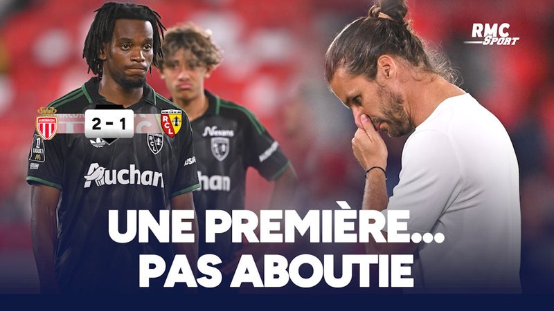 Monaco 2-1 Lens : "Frustré", Cahuzac analyse sa première défaite à la tête des Sang et Or