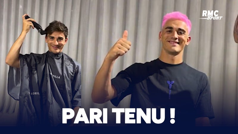 Promesse tenue, Gavi s'est teint les cheveux en rose