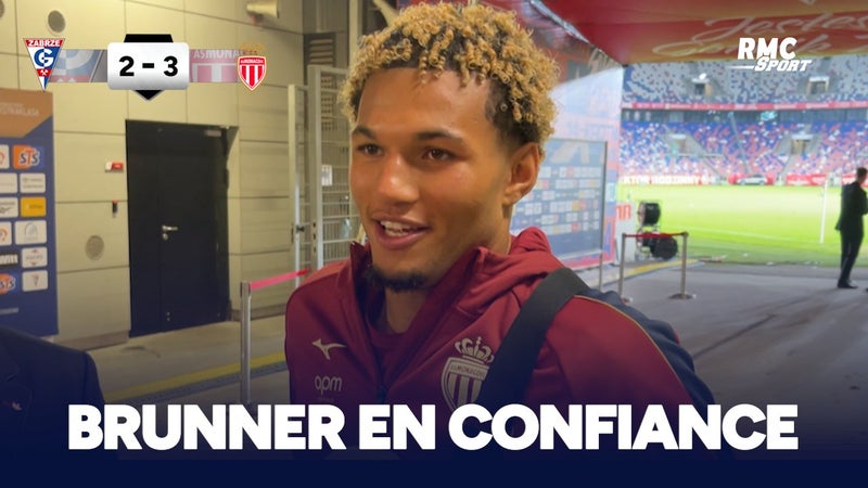 Gornik Zabrze 2-3 Monaco : Brunner en confiance, "je pense que ça se voit", sourit le buteur