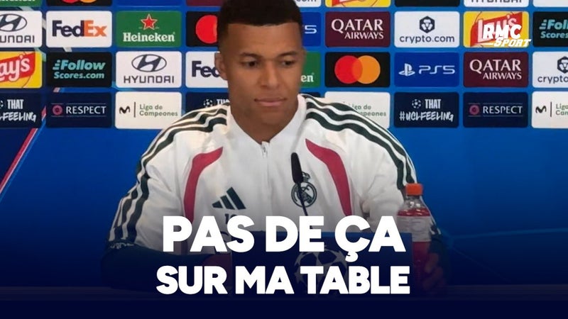 Pas de bouteille pour Mbappé. Toujours pas de bouteille pour Mbappé.