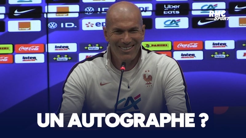Équipe de France : “Oui, on fera ça après”, sourit Zidane après qu’un journaliste Turc lui demande un autographe