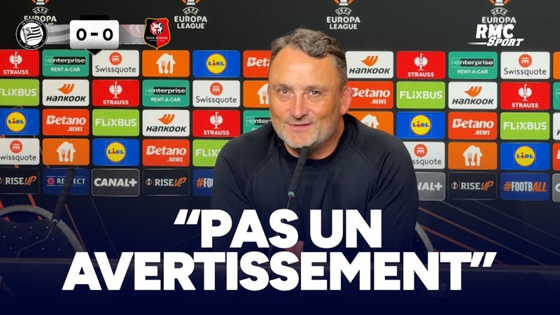 Sturm Graz 0-0 Rennes : "Je ne le prends pas comme un avertissement", tempère Haise