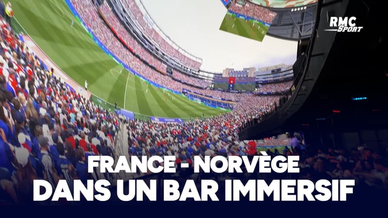 France - Norvège dans un bar immersif