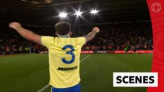 Scènes à temps plein alors que Southampton battait Arsenal en FA Cup