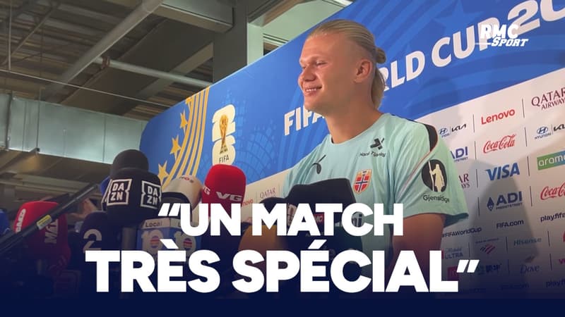 Norvège-Angleterre : "Clairement un match spécial", avoue Erling Haaland