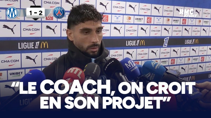 OM 1-2 PSG : "Le coach, on croit en son projet", assure Neal Maupay