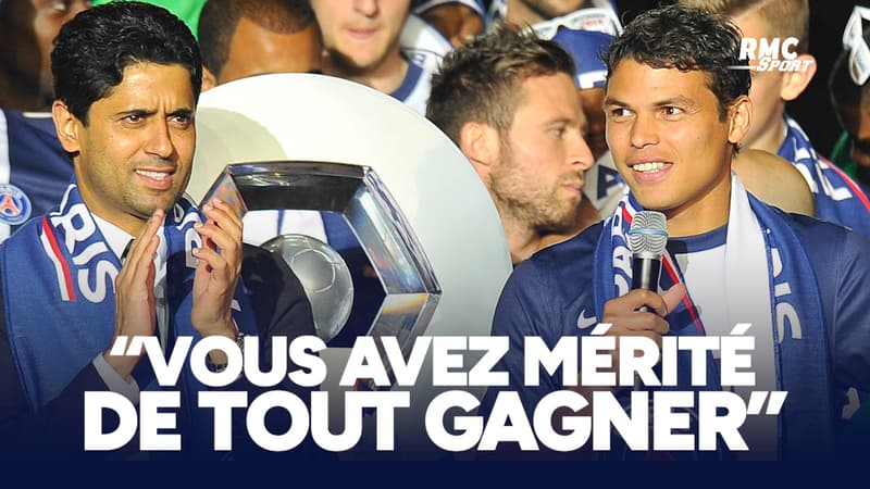 PSG : "Vous avez mérité de tout gagner", le message de Thiago Silva à Nasser Al-Khelaïfi