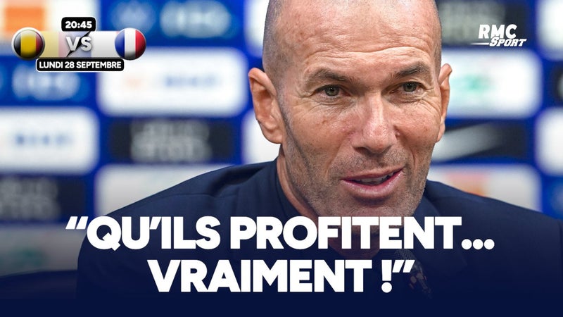 "C'est tellement beau", la déclaration d'amour de Zidane à l'équipe de France