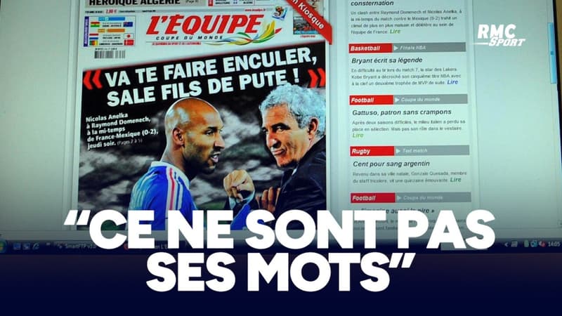 Documentaire sur Knysna : Une de l'Équipe, "ce ne sont absolument pas ses mots" raconte le biographe d'Anelka