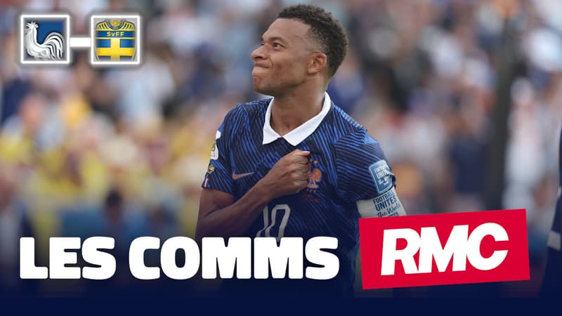 France 3-0 Suède : Mbappé et Barcola envoient les Bleus en 1/8 de finale… les comms RMC !