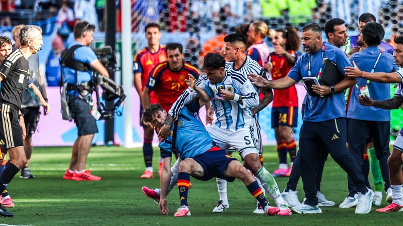 Espagne-Argentine: non, Leandro Paredes n'a pas été exclu pour ses agressions sur les joueurs espagnols après la finale de la Coupe du monde 2026