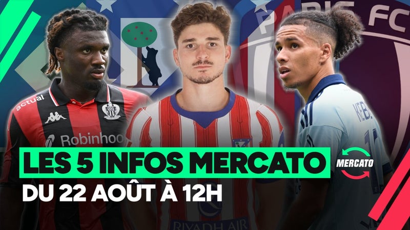Moffi, Julian Alvarez, Kebbal… les 5 infos mercato du samedi 22 août à 12h