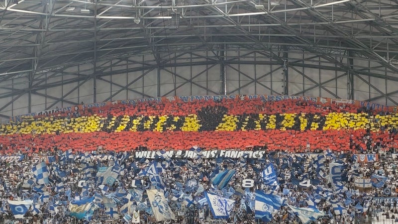 OM: "Viva Roja", le vice-président des South Winners explique les raisons du tifo dans les tribunes du Vélodrome