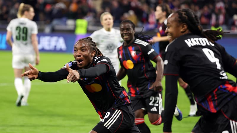 Ligue des champions: l'OL bat Wolfsburg en prolongation et rejoint Arsenal en demi-finales