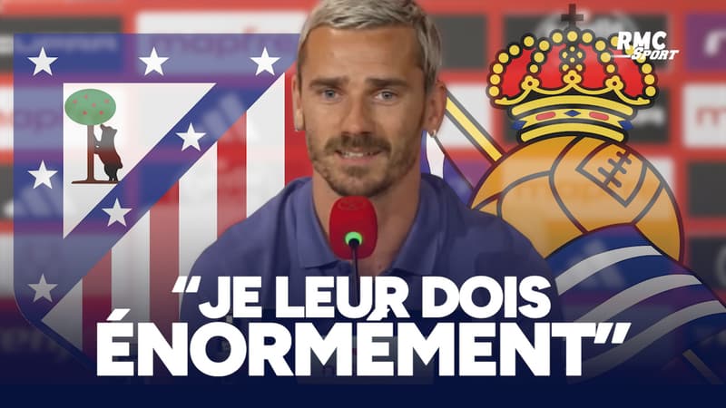 Atlético-Real Sociedad : “La Real Sociedad m’a ouvert les portes…”, rappelle Griezmann