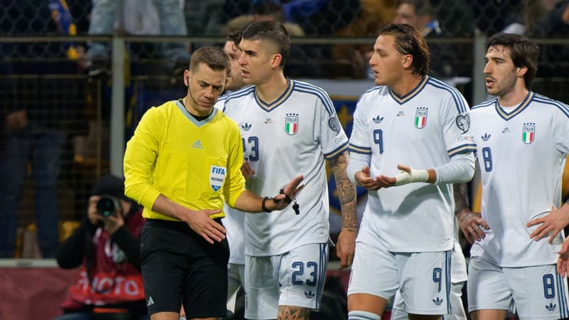 Bosnie-Italie: "Il est en mission", Clément Turpin ciblé par des supporters italiens après avoir expulsé Bastoni